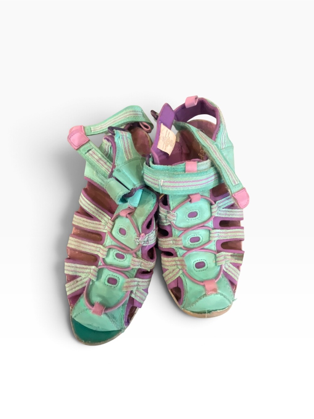Cat & JackKids Teal and Pink Sport Sandals